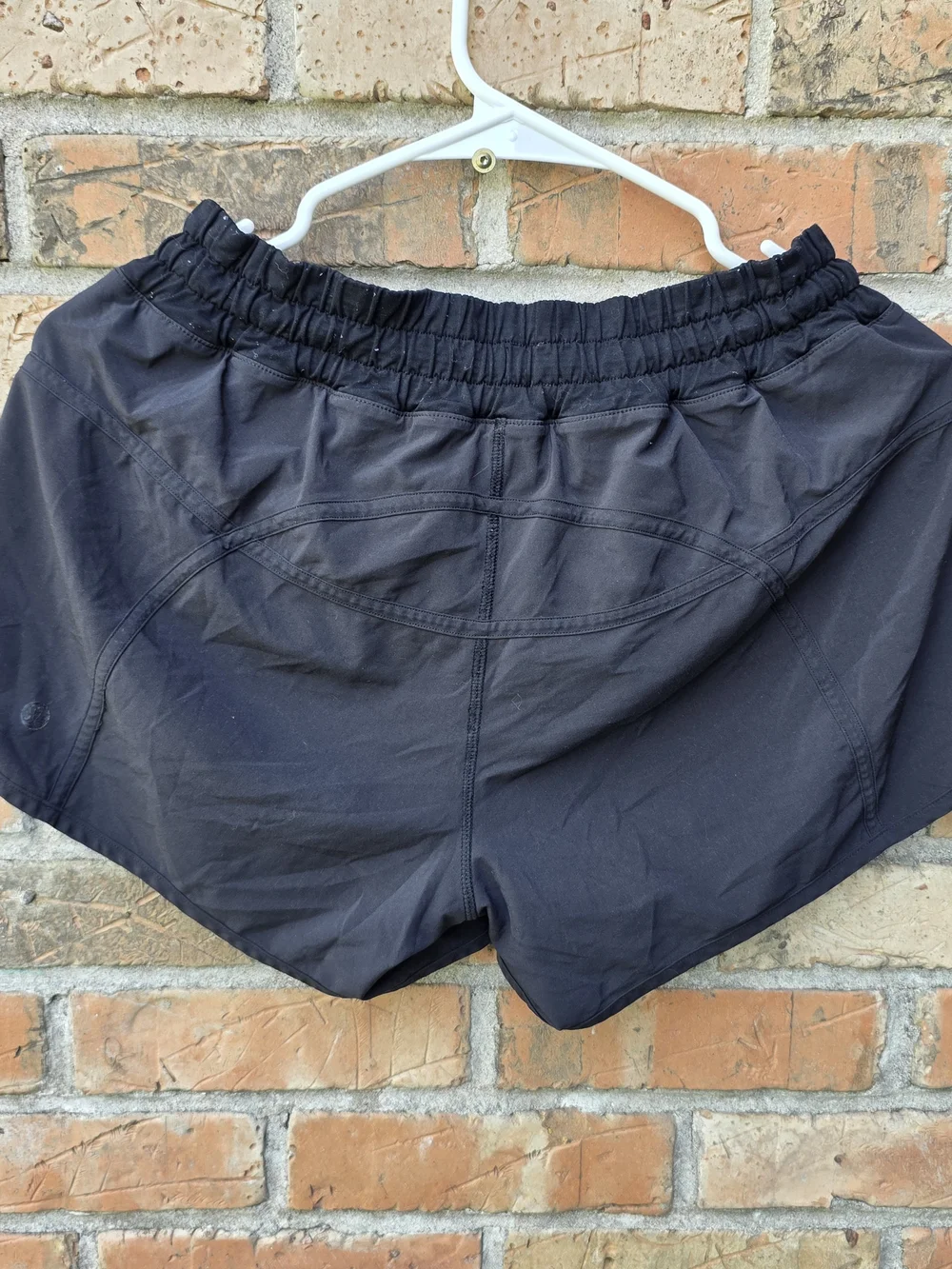 lululemon athletica Black Running Shorts with Elastic Waist